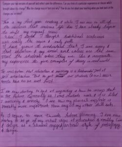 Photo of a completed worksheet.
