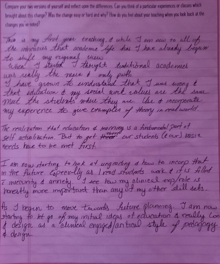 Photo of a completed worksheet.