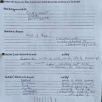 Photo of a completed worksheet.