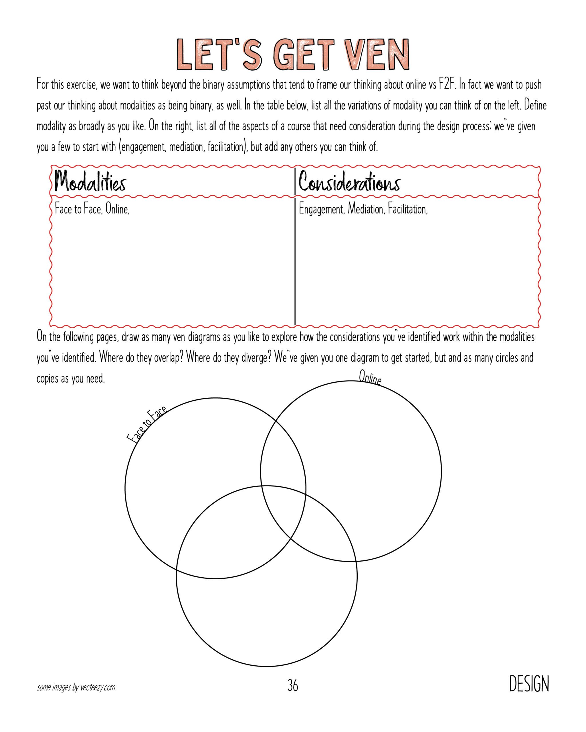 Image of a blank worksheet titled Let's Get Ven.