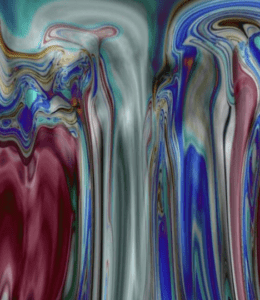 Artistic image of colored paint dripping.