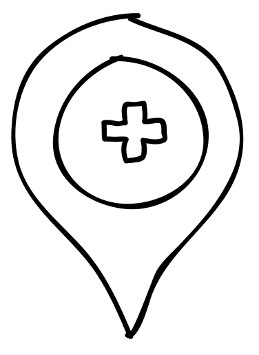 Image of a map pin.
