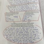Photo of a completed worksheet.